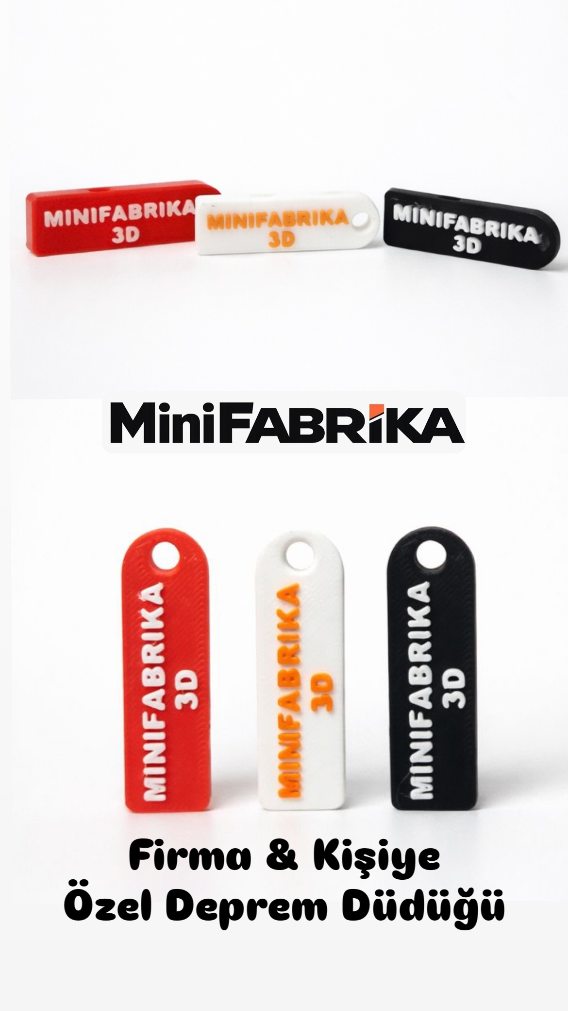 Firmalara & Kişiye Özel Deprem Düdüğü